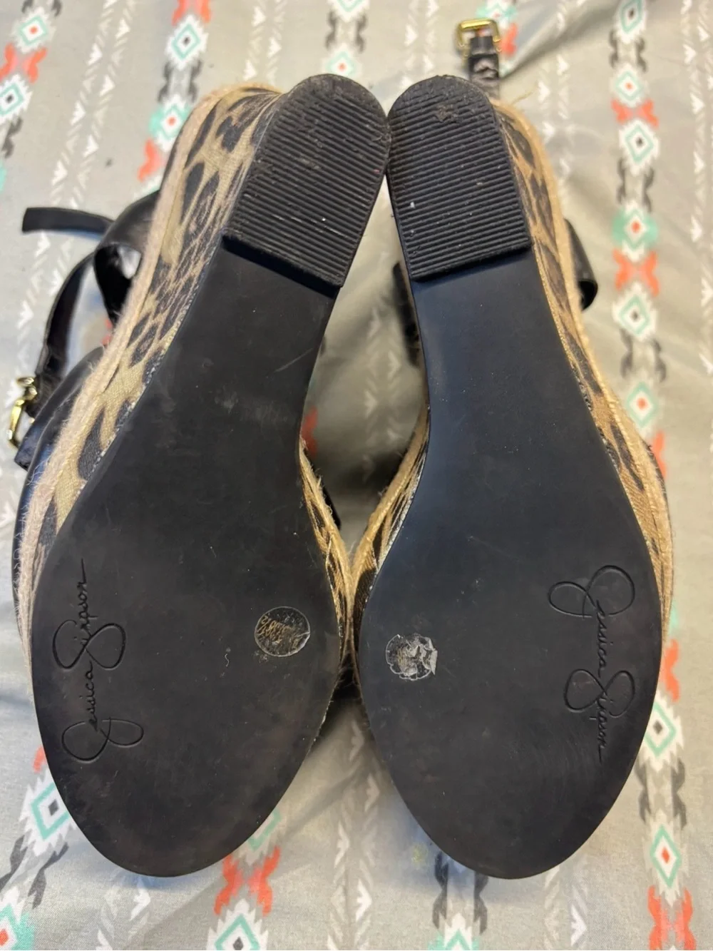 Jessica Simpson black leather